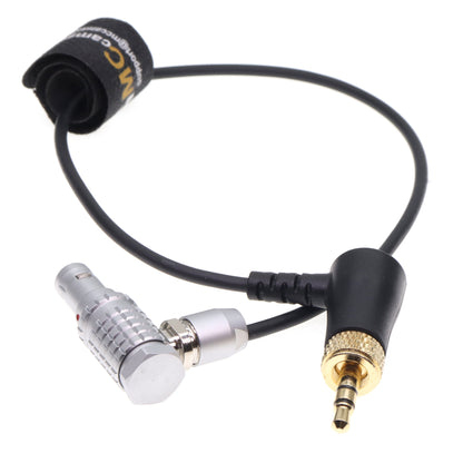 Lock 3.5 TRS Jack To FHG Angle 9 Pin Timecode Cable for Deity TC-1 for RED Komodo RED V-Raptor