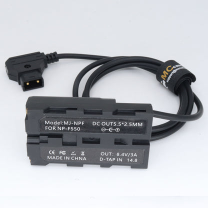 D-tap to NP-F550/770/570 NP-F970 Dummy Battery Power Cable for Sony Atomos Ninja