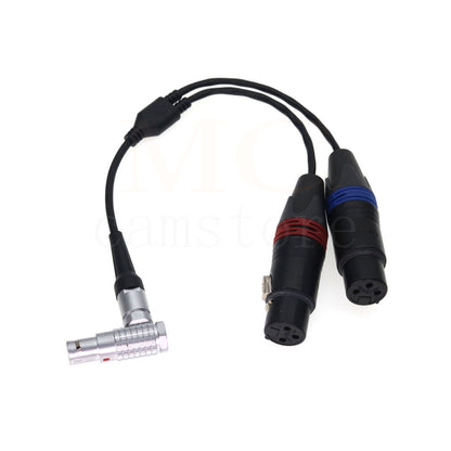 Atomos Right angle 10Pin to 2x XLR Breakout Audio Input Output Cable for Shogun Recorder/Monitor