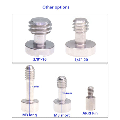 1/4"-20 3/8"-16 M3 Screw Adapter For Camera SLR DLSR Shoulder Quick Release Kit