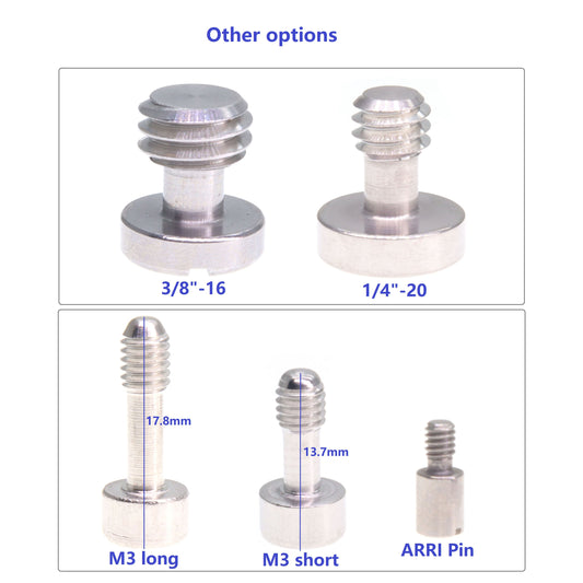 1/4"-20 3/8"-16 M3 Screw Adapter For Camera SLR DLSR Shoulder Quick Release Kit
