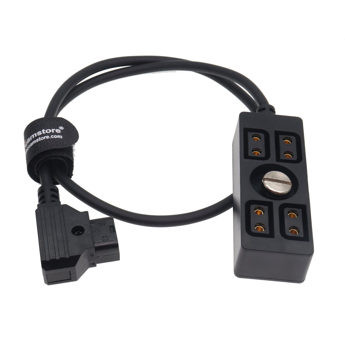 D tap to 4 Port Power Tap P-tap Strip D-tap Splitter Hub Cpmpatible for ARRI RED Teradek SmallHD V-Mount Gold-Mount Steadicam with D-Tap Output with 1/4"-20 Screw