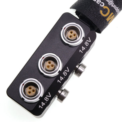 D-tap to 3x RS 3 Pin Female Out Power Splitter Box for Sony Venice Rialto Tilta ARRI Alexa DSMC2 Camera
