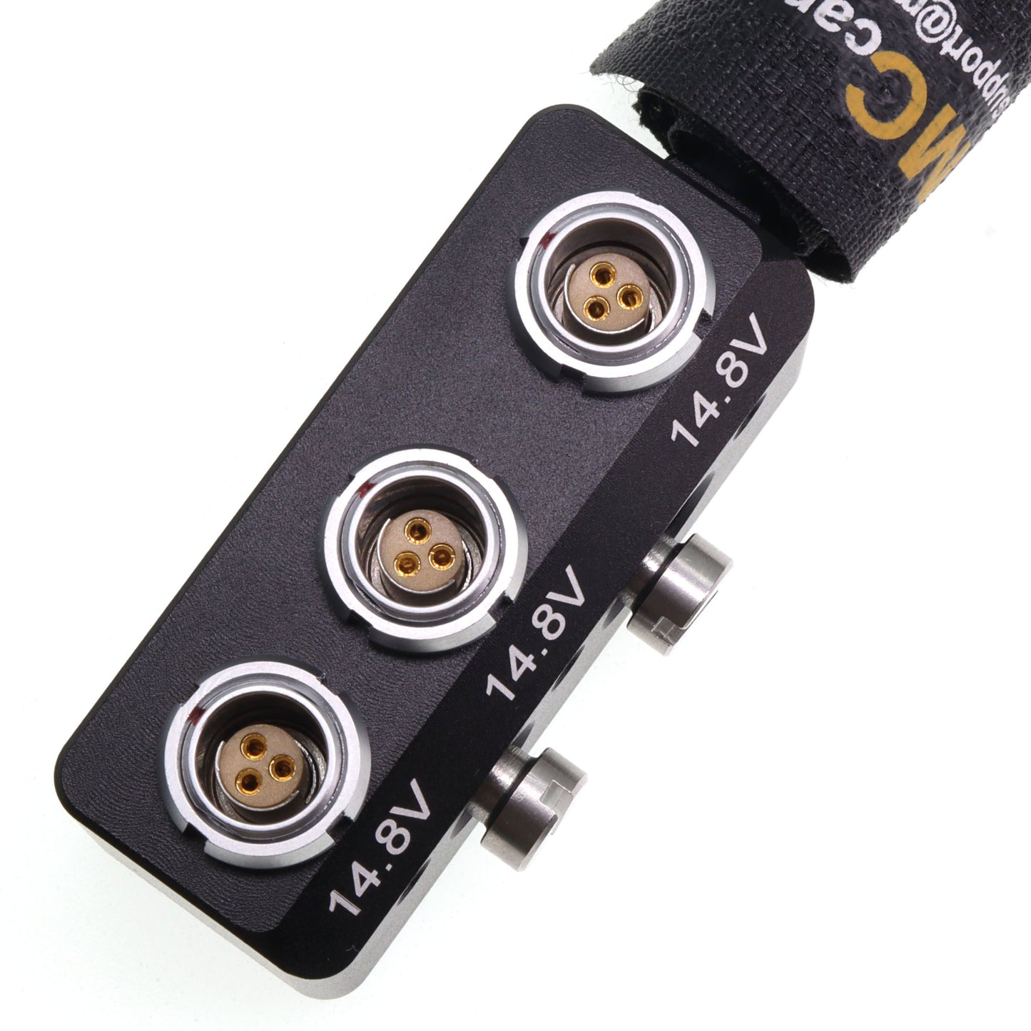 Right Angle RS 3 Pin Male Input To 3x RS 3Pin Power Splitter for Sony Venice Rialto Tilta ARRI Alexa DSMC2 Camera