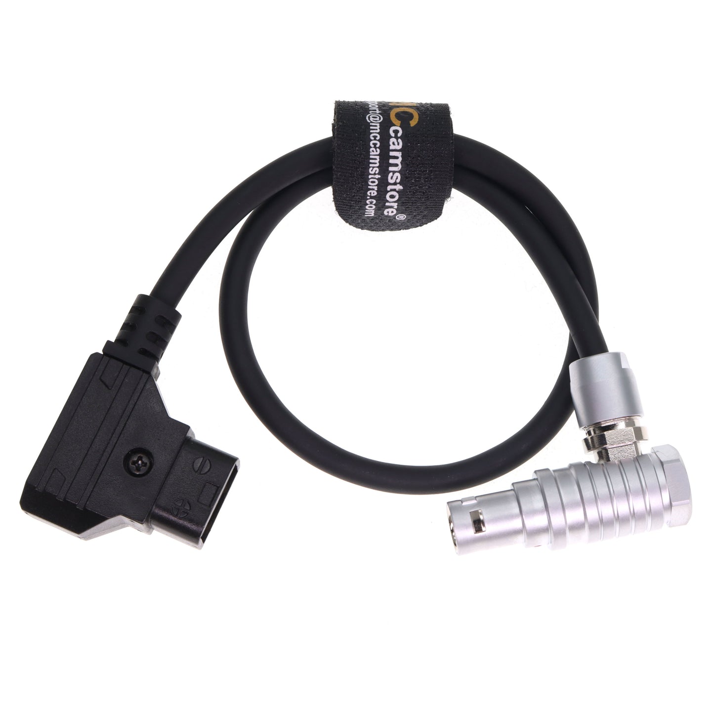 D-TAP to FHK 1B 4 Pin Right Angle Female Power Cable for Canon C300 Mark II C200 Camera