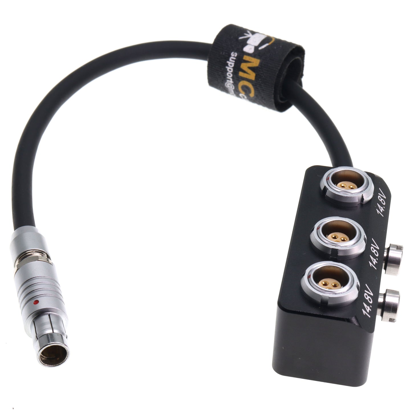 RS 3 Pin Male in to 3x RS 3Pin Female Out for Sony Venice Rialto Tilta ARRI Alexa DSMC2 Camera