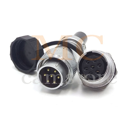 WEIPU WS20 Aviation Connector, 2 3 4 5 6 7 8 9 12 15pin Industrial Electrical Power Cable Plug Socket