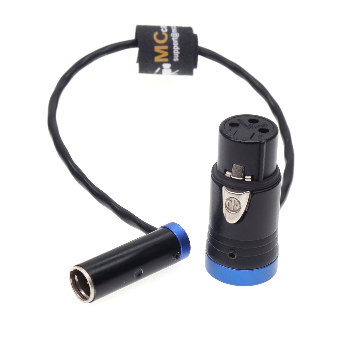 Low Profile TA3M 3PIN Male to XLR 3 Pin Female Audio Cable for Canon C70, BMPCC 4K 6K Pro Camera Video Assist