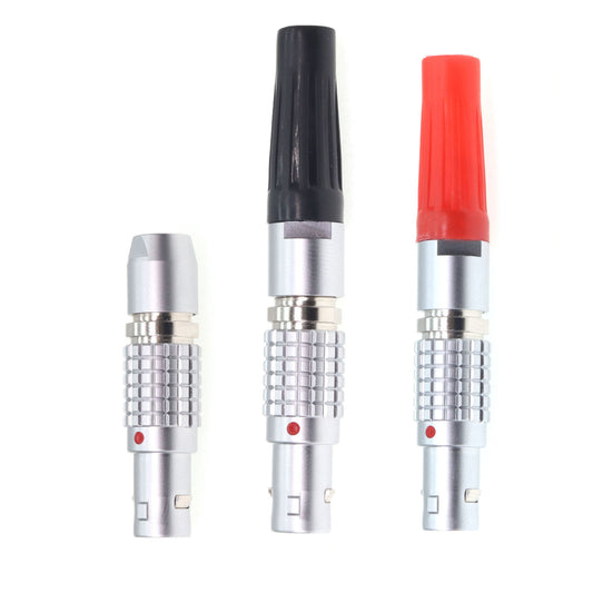 FGG 0B 2 3 4 5 6 7 9 12 Pin Aviation Connector, Push-pull Self-lock Fast Male Plug for Sony ARRI Camera Power Cable