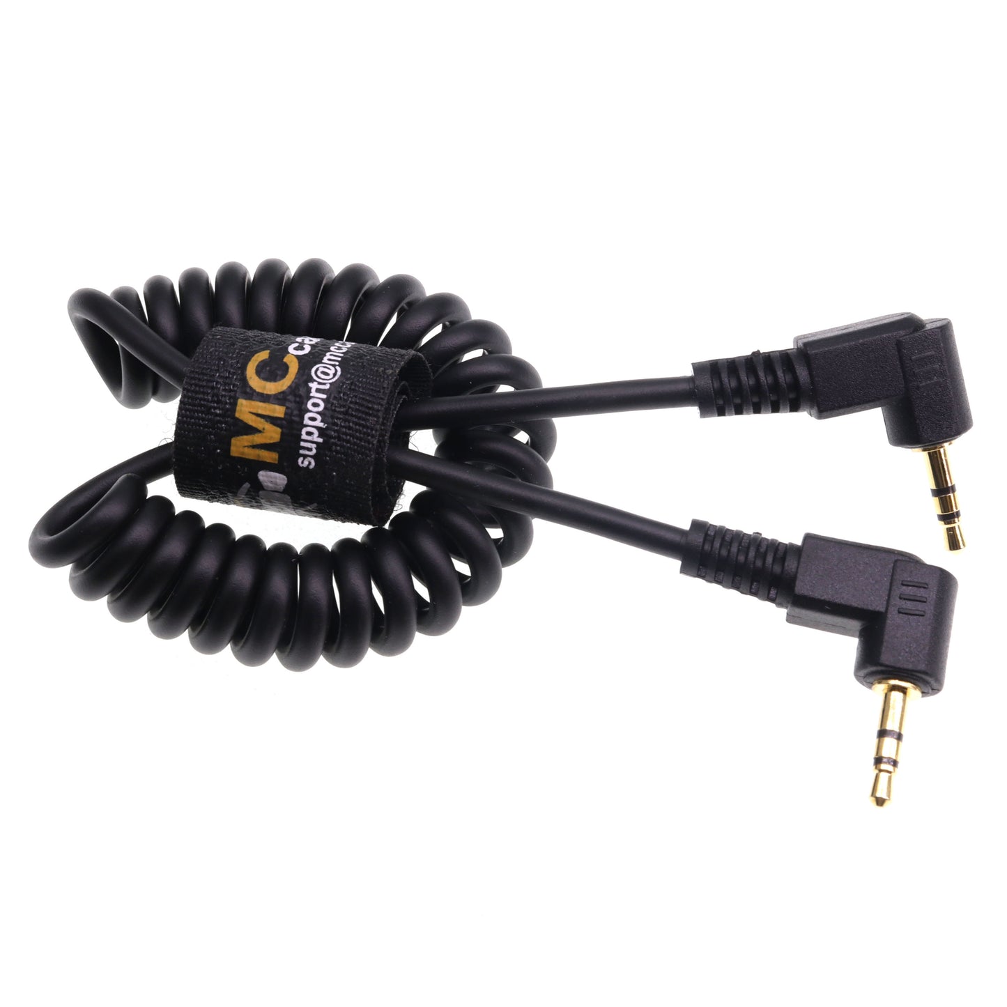 LANC Remote Control Cable 2.5mm to 2.5mm Male Coiled Audio Extension Power Cable for Zoom PXW-FS5 Handgrip Blackmagic URSA Mini