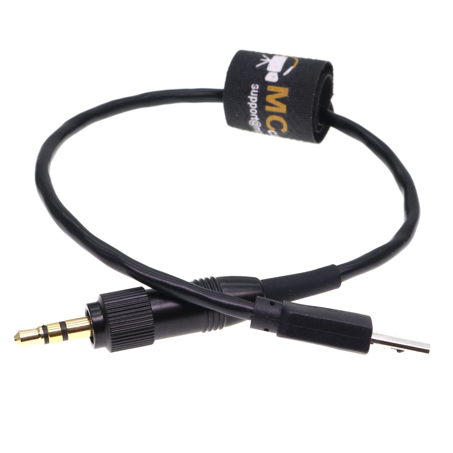 Micro USB to Straight Locking 3.5mm TRS Timecode Cable for Sony FX3 FX30 A7S3 A1 Camera for Deity TC-1 Timecode Generator