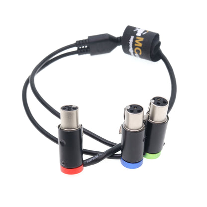 Low Profile TA5F To Double TA3F 5pin Female To 3pin Female Mini XLR Y-splitter Audio Cable for The Wisycom Receiver