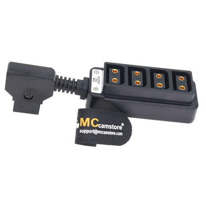Ultrashort D tap to 4 Port Power Tap P-tap Strip D-tap Splitter Hub Cpmpatible for ARRI RED Teradek SmallHD V-Mount Gold-Mount Steadicam with D-Tap Output