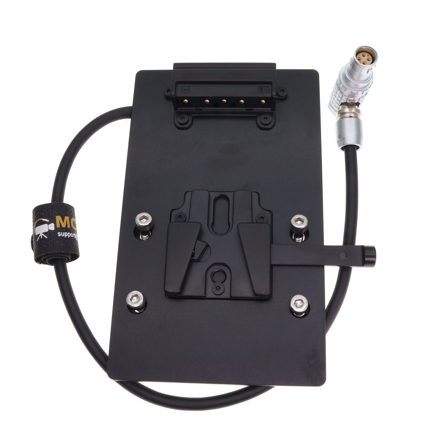 V Lock V-Mount Battery Plate to Right Angle Cable