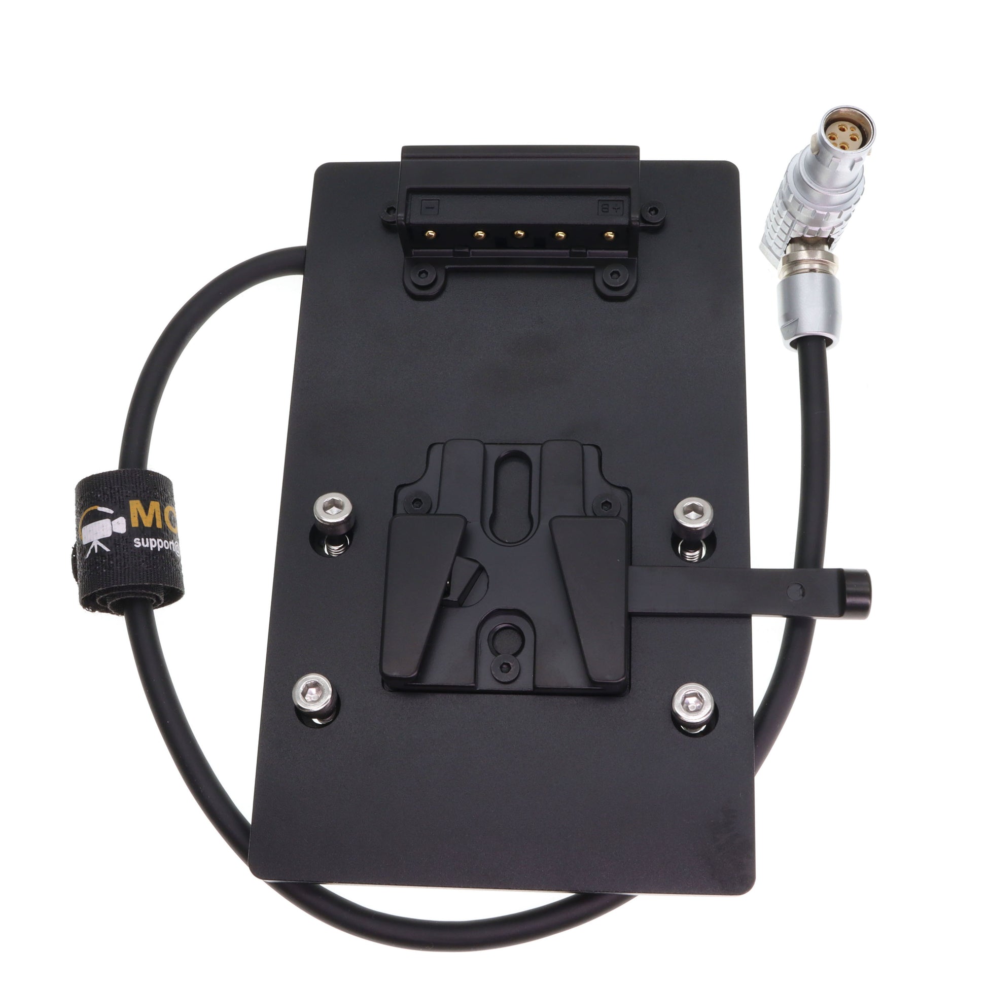 V Lock V-Mount Battery Plate to Right Angle Cable