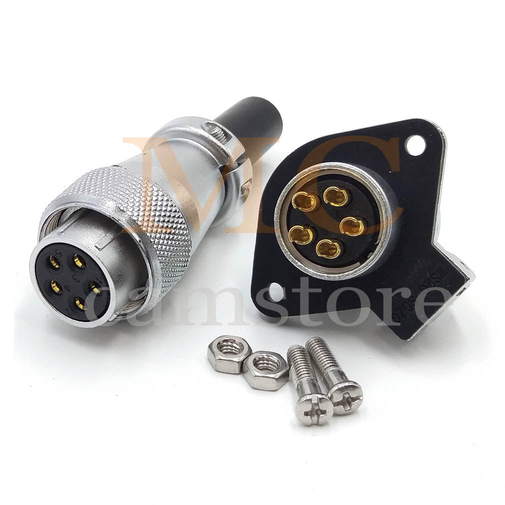 WEIPU WS20 Aviation Connector, 2 3 4 5 6 7 8 9 12 15pin Industrial Electrical Power Cable Plug Socket