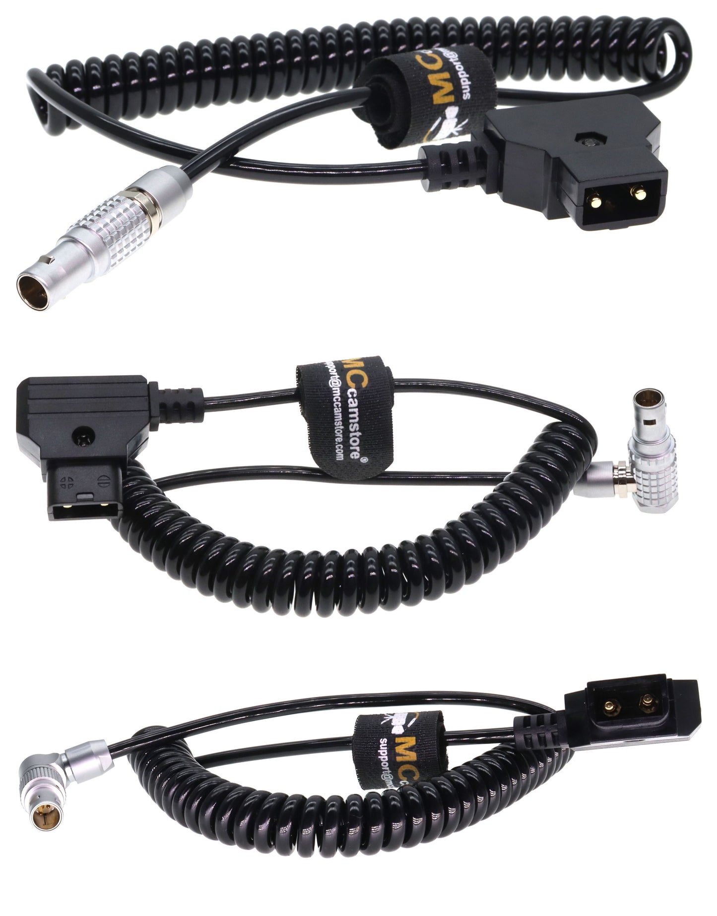 D-TAP to Angle 2 Pin Male Power Coiled Cable Compatible with Anton Bauer Teradek Bond Z Cam ARRI RED DJI TILTA Paralinx Preston Transvideo Offhollywood Switronix Panasonic