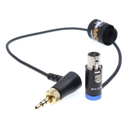 Lock 3.5 TRS to Low-Profile TA3F Audio Cable for Sennheiser EK 2000 for Sony UWP-D11 Receiver for Sound Devices Mixer Line
