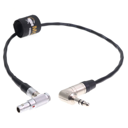 3.5mm TRS Jack to Right Angle 00B 4 Pin Male Tentacle Sync Timecode Cable for RED Epic Gemini Camera
