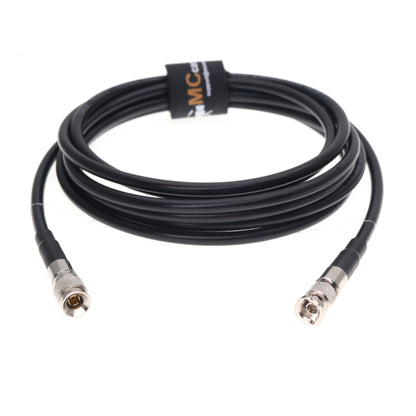 DIN 1.0/2.3 to HDBNC 3G/12G-SDI Video HD SDI Cable for RG179 1855A 75 Ohm for Sony FS7 Video Blackmagic Camera