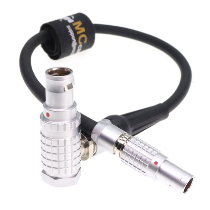 Right Angle Ronin 2 Power 6 Pin 4+2 to 0B 2 Pin for DJI Ronin 2 to Teradek Bolt Pro 1000/3000ft Power Cable