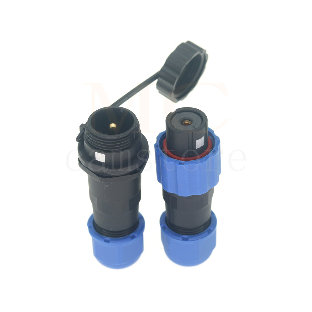 SD13 IP68 Waterproof Connector, 1 2 3 4 5 6 7 pin, Panel mount / Inline docking Aviation Power Connector