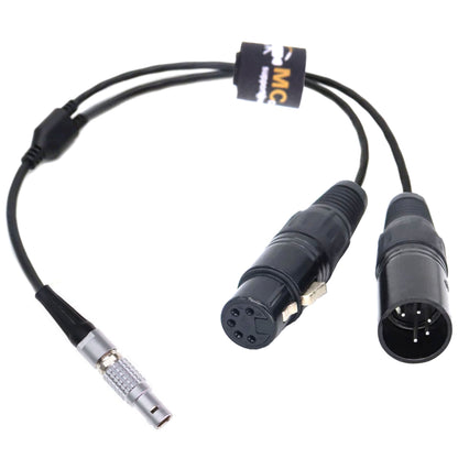 DMX Adapter Cable with 3 pin Aviation Connector for NANLITE Forza, FC, PavoSlim, Pavotube ll C