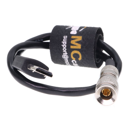 DIN 1.0/2.3 to Micro USB Timecode Cable for Sony FX3 FX30 A7S3 A1 Cameras for Atomos UltraSync ONE