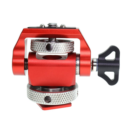 Field Monitor Mount Adjustable 360° Swivel and 180° Tilt Camera Bracket, Camera Monitor Holder with Cold Shoe for Camera Cage Rig Accessories