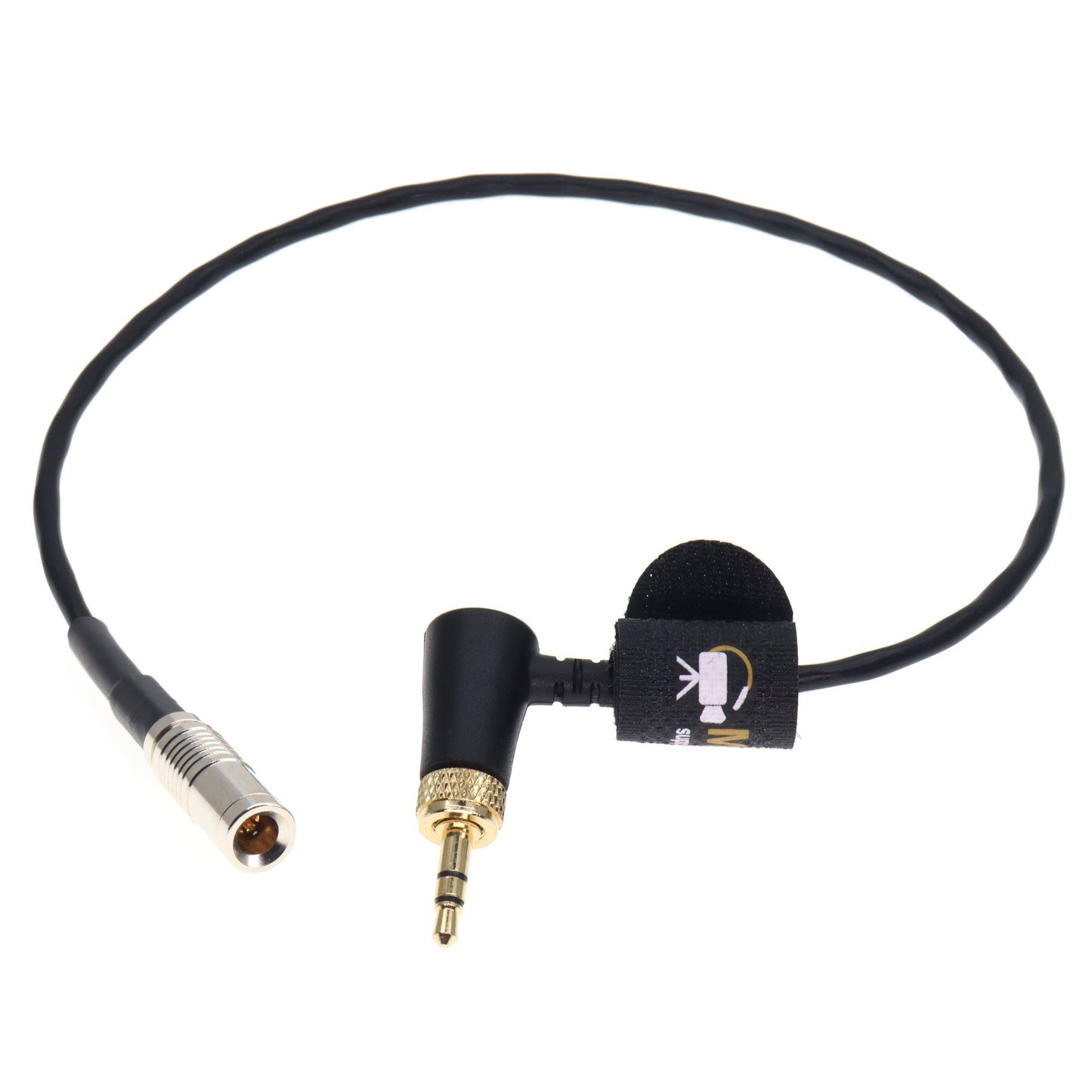 Timecode Cable Locking 3.5 mm TRS 90 Degree for Deity TC-1 to Long Straight DIN Timecode Cable for Canon R5C