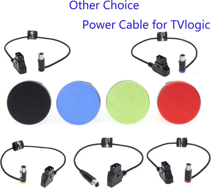D-tap to Low Profile TA4F Power cable for TVLOGIC VFM-058 Monitor Power Supply Cord