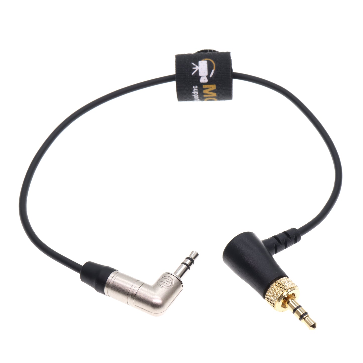 Locking 3.5mm TRS to 3.5mm TRS Timecode Cable for Deity TC-1 Right Angle 3.5mm TRS for DSLR and Mirrorless Camera