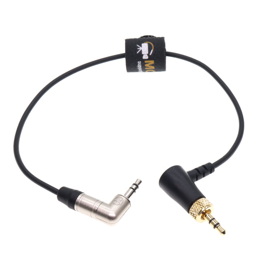 Locking 3.5mm TRS to 3.5mm TRS Timecode Cable for Deity TC-1 Right Angle 3.5mm TRS for DSLR and Mirrorless Camera