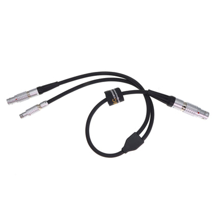 Power Control Y Cable for Preston Digital Micro Force DM1 DM2 DM5 Lens Motor ARRI Power Cable, 14 Pin to 7 Pin and RS 3 Pin