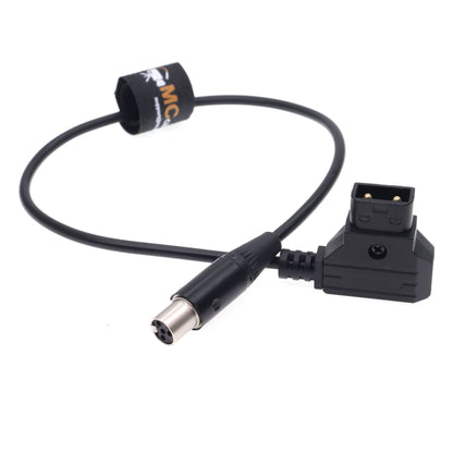 D-Tap to TA4F Mini XLR 4-pin for TVlogic 056 058 Monitor Power Cable