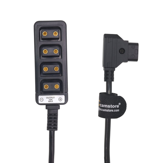 D tap to 4 Port Power Tap P-tap Strip D-tap Splitter Hub Cpmpatible for ARRI RED Teradek SmallHD V-Mount Gold-Mount Steadicam with D-Tap Output