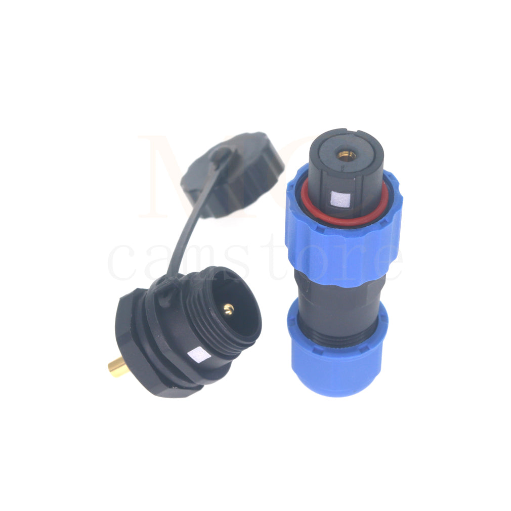 SD13 IP68 Waterproof Connector, 1 2 3 4 5 6 7 pin, Panel mount / Inline docking Aviation Power Connector