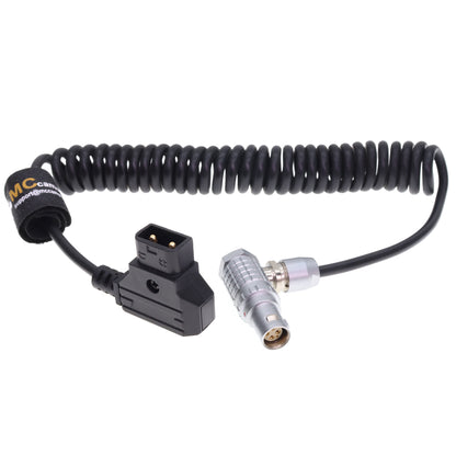 RED DSMC2 D-tap to 1B 6 Pin Female Power Coiled Cable for RED Komodo-X| V-Raptor| Scarlet| Epic| Helium| Weapon Camera, for DJI Ronin 4D