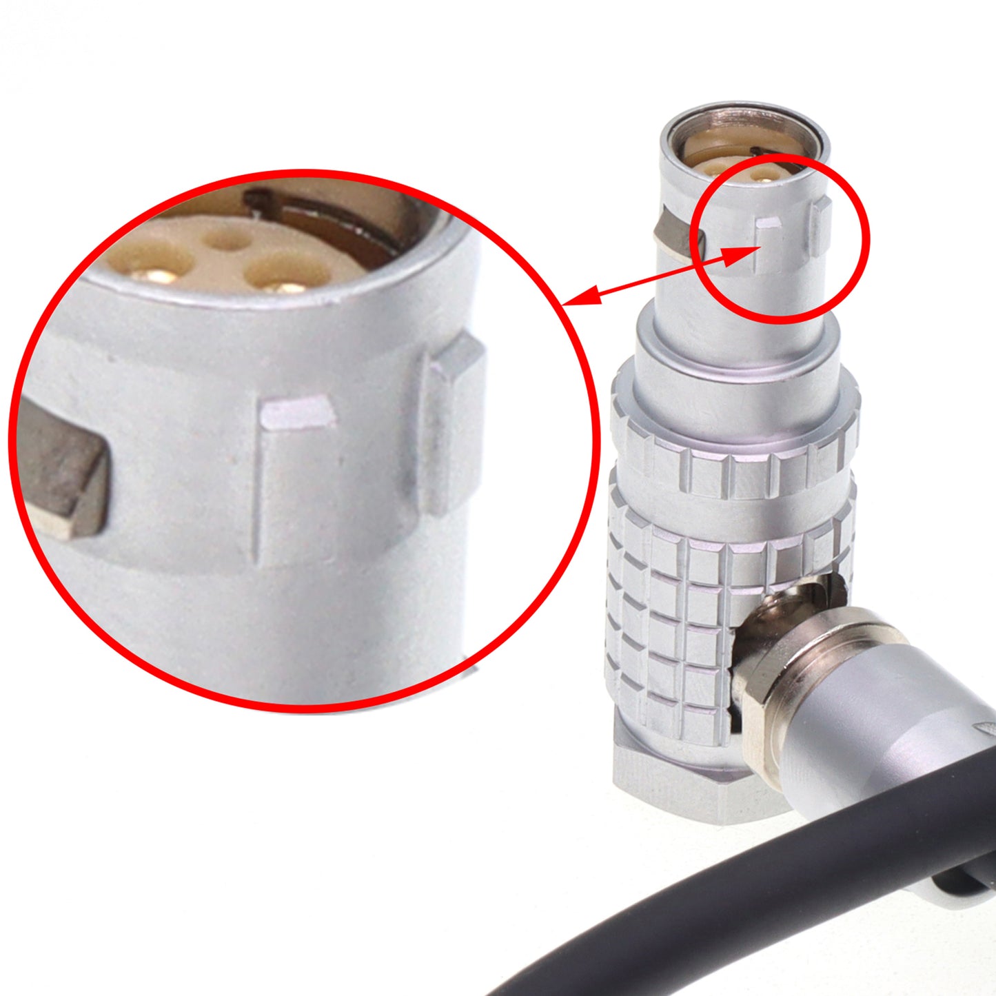 Power Cable for Ronin 2 Gimbal to RED Komodo-X V-Raptor Scarlet Epic Dragon-X DSMC2 DSMC3, 6 Pin Male to Right Angle Female