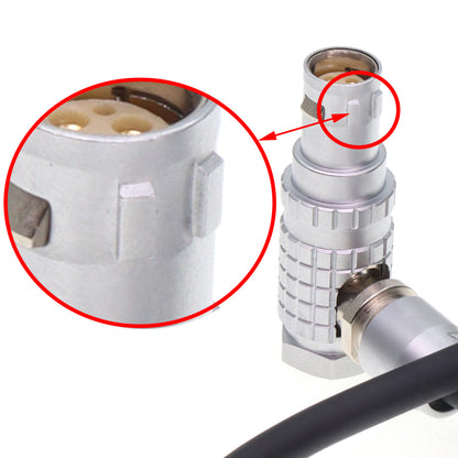 Power Cable for Ronin 2 Gimbal to RED Komodo-X V-Raptor Scarlet Epic Dragon-X DSMC2 DSMC3, 6 Pin Male to Right Angle Female