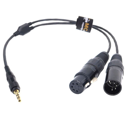 Lock 3.5 to Double XLR 5pin Male Female DMX Adapter Cable for NANLITE Adapter Sidus One DMX Cable Forza, FC, PavoSlim, Pavotube ll C