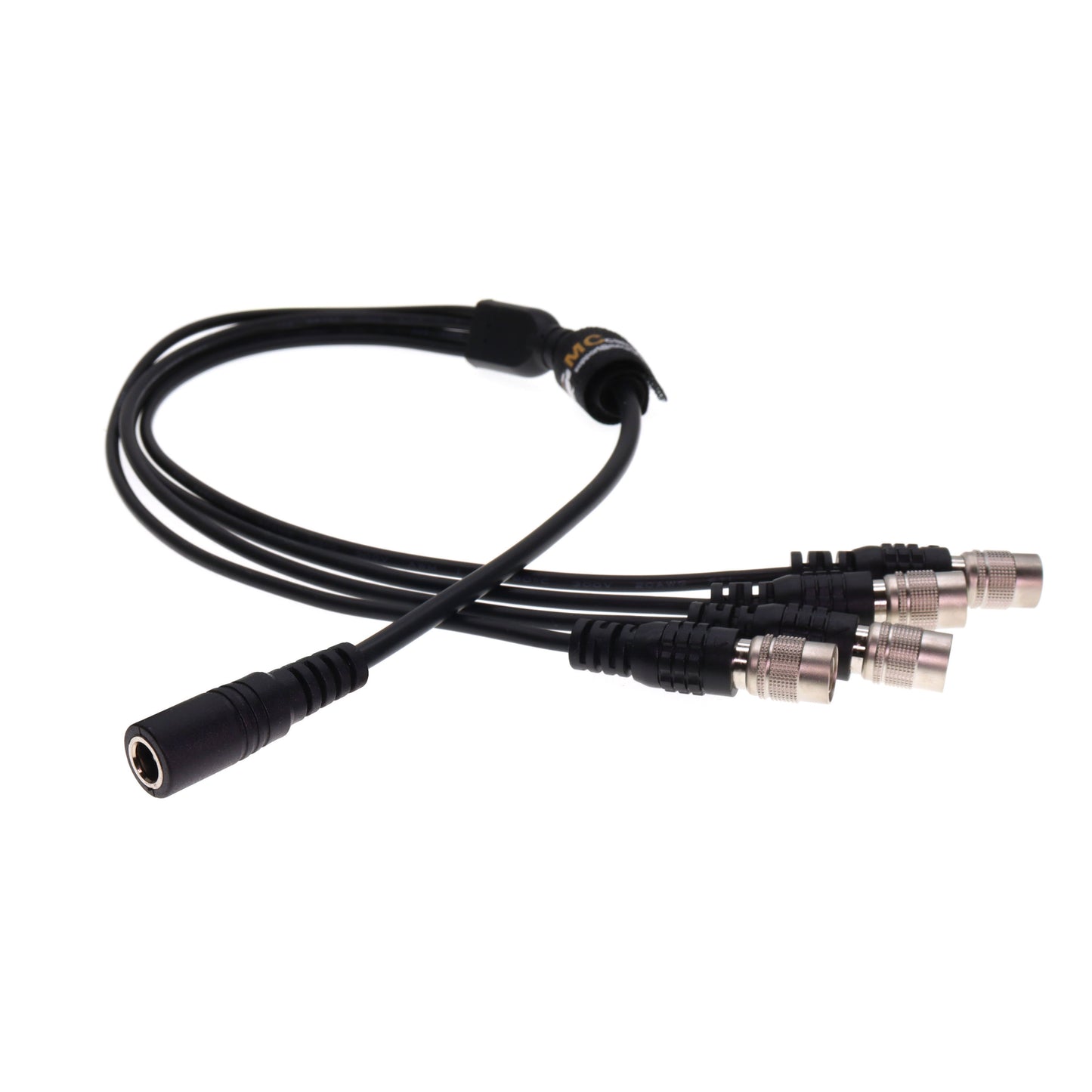 DC 2.5 Female to 4 Port Hirose 4Pin Sound Devices 644 688 788T MixPre-10 ii, ZAXCOM, ZOOM F4 F8 Power Cable