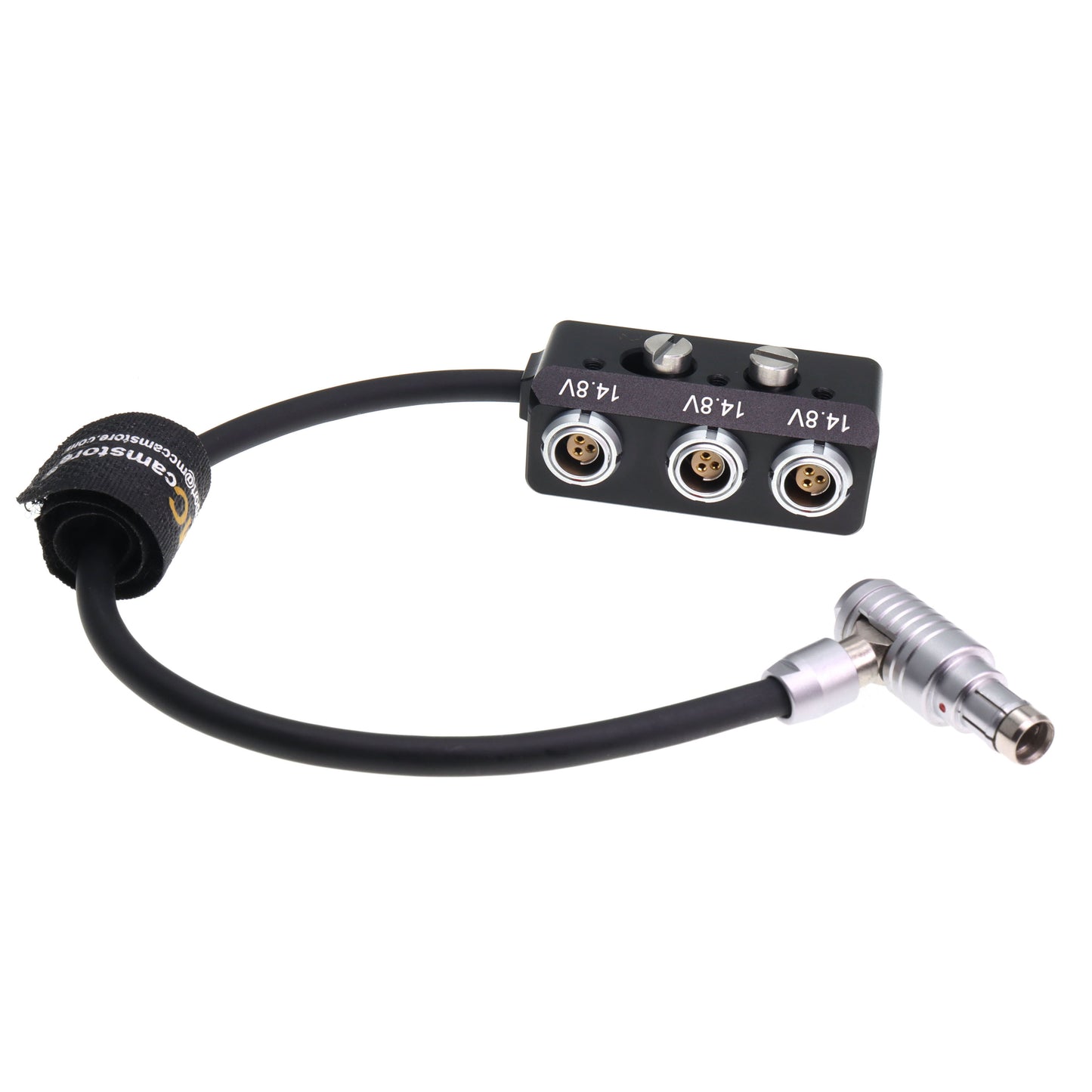 Right Angle RS 3 Pin Male Input To 3x RS 3Pin Power Splitter for Sony Venice Rialto Tilta ARRI Alexa DSMC2 Camera