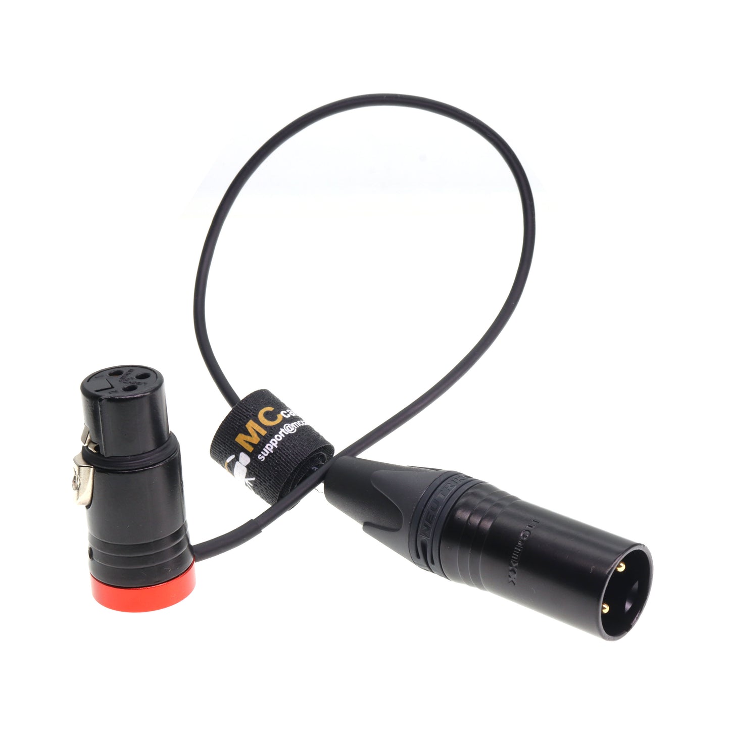 Low-Profile XLR 3 Pin Female to Male Ultra-Flexible Audio Cable for Sony|Canon|Blackmagic Pro Cameras & Studio Mixer Balanced Microphone Audio Cables