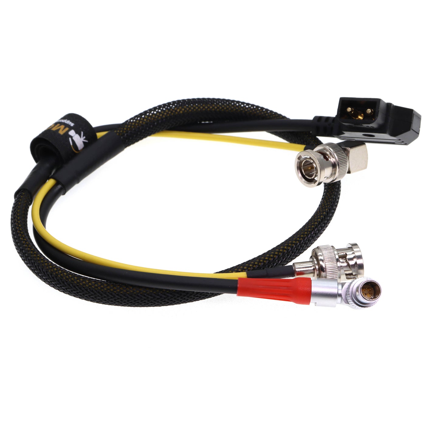 D-tap to 0B Rotatable 4Pin Male Power Cable + SDI Coaxial Cable for ARRI LBUS FIZ Cforce Mini Lens Motor AMC-1 Motor Controller, 2 in 1