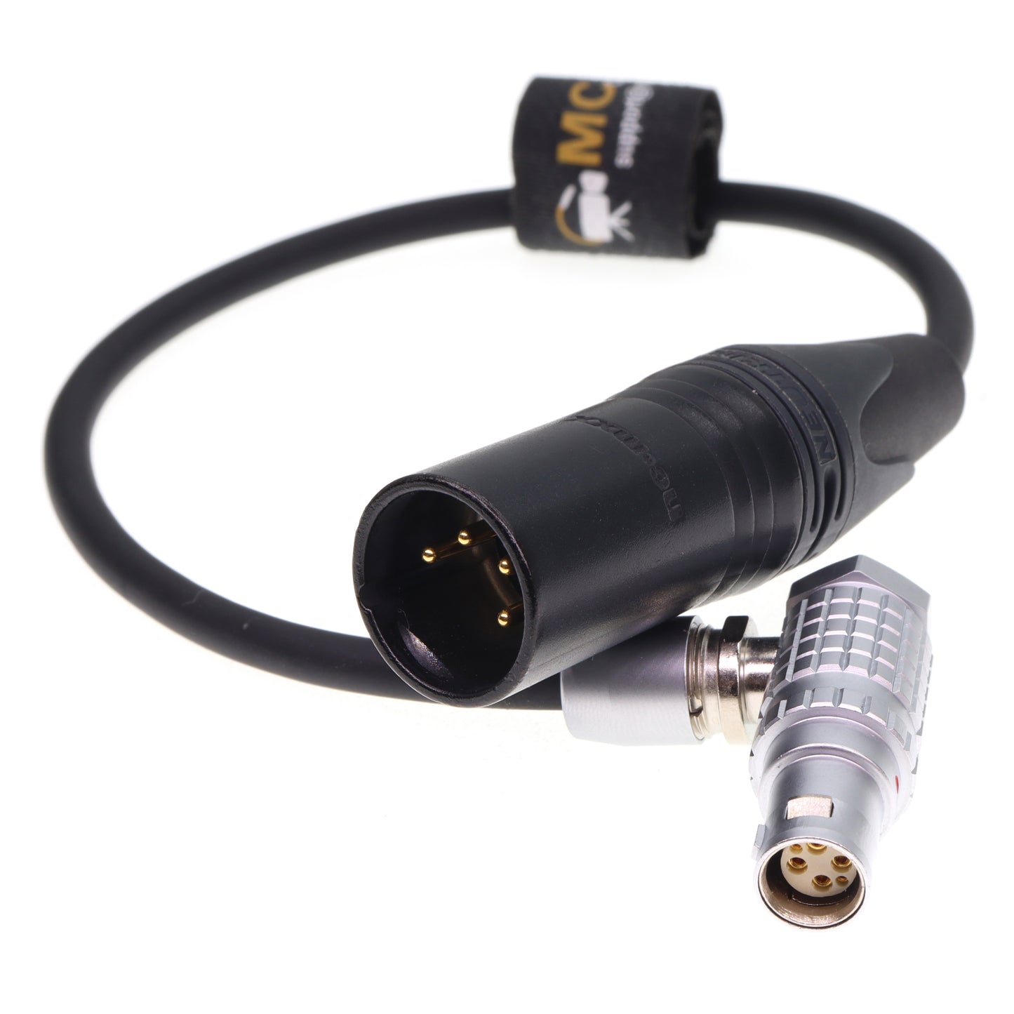 XLR 4 Pin Male to 6 Pin Right Angle Female Power Cable for RED Komodo-X V-Raptor DSMC1 DSMC2 DSMC3, DJI Ronin 4D Camera