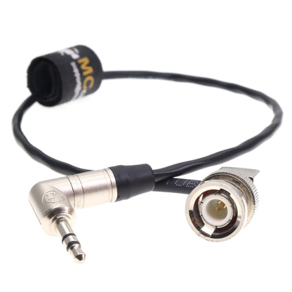 Timecode Cable Tentacle Sync 3.5mm TRS Jack to Right Angle BNC for Canon C70 C300 MK II C500 for Sony F55 FX9 FX6 Time Code Sync