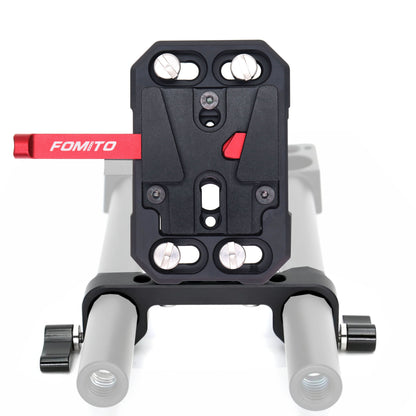 Mini V Mount Battery Plate, V-Lock Mount Battery Plate with 3/8 1/4 Screw for Camera Power Supply