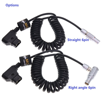 RED DSMC2 D-tap to 1B 6 Pin Female Right Angle Power Cable for RED Komodo-X| V-Raptor| Scarlet| Epic| Helium| Weapon Camera, for DJI Ronin 4D