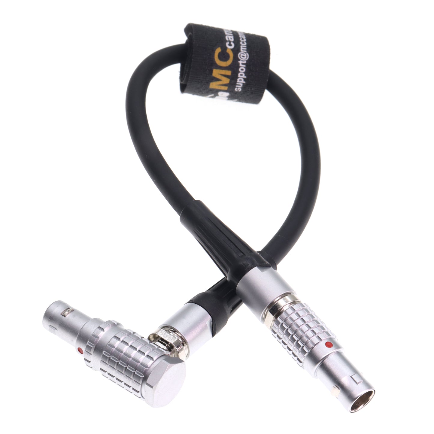 Right Angle 0B 2 Pin Male to Straight 0B 2 Pin Male Power Cable for Teradek Bond Compatible for DJI RS2/RS3 SmallHD Vaxis Blackmagic
